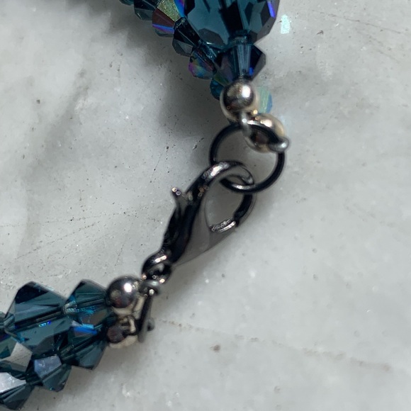 Navy Swarovski Crystal Bracelet - Picture 5 of 13